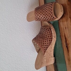 Franco Sarto cork wedges